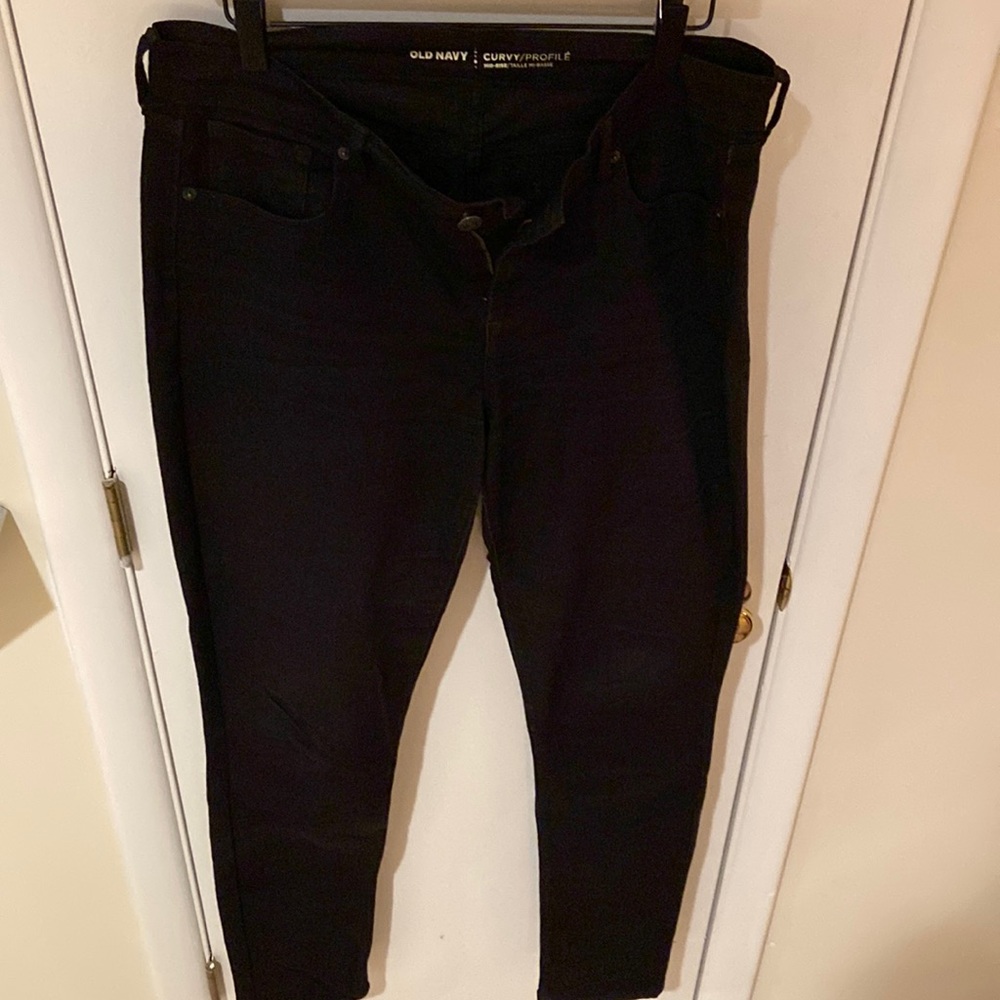 Black Old Navy jeans Curvy size 10 Tall